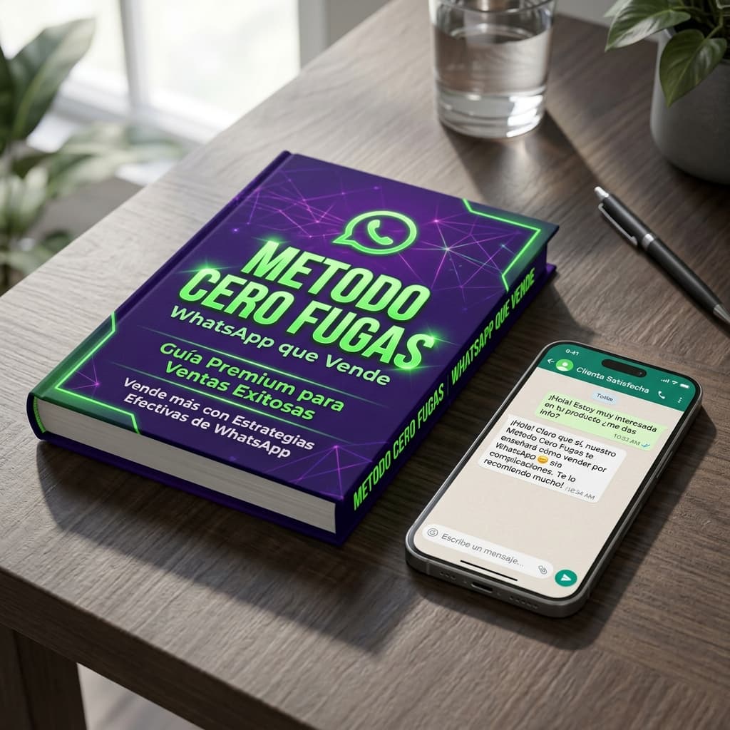 Mockup 3D de la Guía Método Cero Fugas